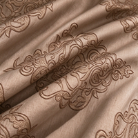 Tissu Brocart 100% Polyester Prix de Gros Doux et Agréable pour la Peau 120GSM Poids Moyen Jacquard Tissé Écologique pour Literie