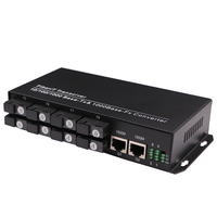 Konverter Media serat optik, peralatan elektronik Ethernet 1000M 2 port 8 KM