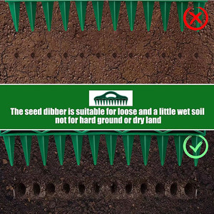 Outil de plantation pratique et efficace : Distributeur de semences, espaceurs et poinçon de semis pour la plantation de graines et d'oiseaux-de-mer. - Product Image 2