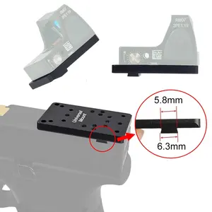 กล้องเล็งจุดแดงแบบโฮโลแกรมยุทธวิธี 5D Factory <span class=keywords><strong>Optics</strong></span> ขนาด 1x17x22 ผลิตจากอะลูมิเนียมอัลลอยด์ ดีไซน์ไร้ท่อ พร้อมไฟส่องสว่างสีแดง 5 ระดับ - Product Image 5