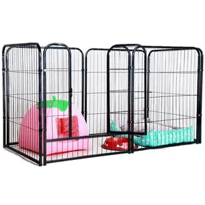 Foldable Movable Detachable Metal Puppy Dog Pet Playpen Dog Cage Whelp Box Pet Fence