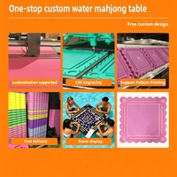 Matras Kolam Renang Lipat Mahjong yang Dapat Disesuaikan, Tahan Air, Busa EVA, Bentuk Persegi Amerika untuk Aksesoris Permainan