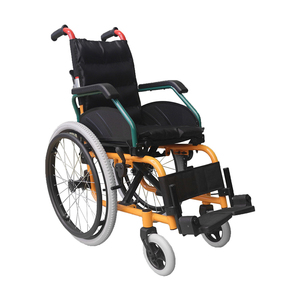 Durable 75kg Capacidad de carga Silla de ruedas de aluminio para niños con asientos acolchados - Product Image 4