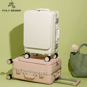Diseño PC Cabina Trolley Equipaje <span class=keywords><strong>Marco</strong></span> de aluminio Viaje Equipaje de mano Leavesking <span class=keywords><strong>Polo</strong></span> Maleta - Product Image 5