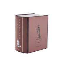 Boîte cadeau rigide en forme de petit livre, personnalisée en usine, impression CMYK, gaufrage, logo en feuille d'or, boîte d'emballage pour cadeau