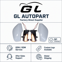 Coque de rétroviseur avec clignotant LED pour Patrol Y62 2010-2023, coque de rétroviseur blanche, ensemble