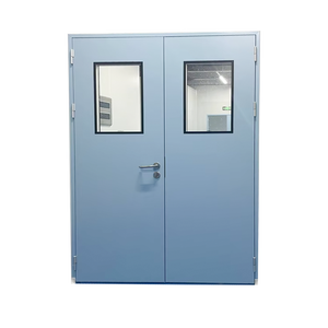 Instalaciones de Biotech y apertura de pared de taller 1500*2100mm Puerta abatible doble de acero con panal de aluminio - Product Image 1