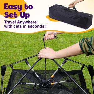 Benutzer definiertes Logo Atmungsaktives Katzen spiel zelt Tragbares, hochwertiges Reise zelt für Haustiere im Innen-und Außenbereich - Product Image 2