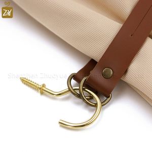 Faux Leather Tie Backs Durable Drapery Holder Decorative Straps With Metal Hook for <b>Curtain</b> Accessories - Product Image 5