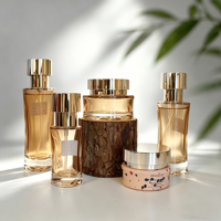 Flacon pompe en verre givré doré 30ml 120ml pour emballage cosmétique – Idéal pour lotions, sprays, crèmes, toniques et sérums