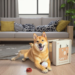 Üretici Toptan Özel Logo Çevre Dostu Köpek Oyuncak Topu Komik Stil Dayanıklı Zıplayan Yüzen Evcil Hayvan ETPU Düz/Karikatür Desenli - Product Image 6