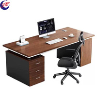 Bureau de direction moderne ergonomique et durable - Mobilier de bureau intérieur en bois, écologique, également adapté aux enseignants