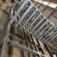 Kit de supports en aluminium et acier sur mesure, découpe laser de tôles OEM, pliage, soudage, revêtement en poudre, galvanisation, structure extérieure
