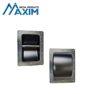Manija de altavoz de metal recubierta de aerosol de hierro negro para <span class=keywords><strong>hardware</strong></span> de caja de estante y piezas de gabinete de altavoz manijas de gabinete de tracción - Product Image 4