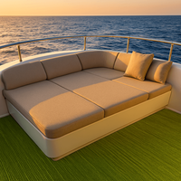Revêtement de sol sûr en teck et houx Revêtement de sol en vinyle marin pour un bateau