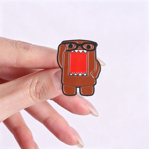 Lindo Pin Esmaltado de Fresa <span class=keywords><strong>Domo</strong></span> <span class=keywords><strong>Kun</strong></span>, 3 Estilos, Broche de Monstruo Frutal, Regalos Promocionales Personalizables para Decoración de Mochilas - Product Image 2