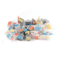 Mini connecteur rapide pour conducteurs, bornier universel compact 2/3 broches à raccordement rapide, 1 entrée, plusieurs sorties avec trou de fixation