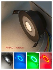 <span class=keywords><strong>Spot</strong></span> COB 12W Benory RGBW Loxone 24V, éclairage Tuya Wify KNX Dali CCT réglable, contrôle DMX Casambi, gradation PWM, RGBCCT Downlight - Product Image 4
