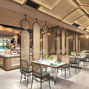 Telaio in metallo moderno 3 pannelli girevole parete divisoria in vetro per soggiorno ingresso casa uso commerciale Villa Hotel - Product Image 4