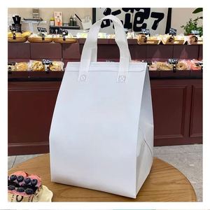 Bolsa Térmica Impermeable con Logotipo Personalizado al por Mayor, Bolsa de Almuerzo Aislada de Tela No Tejida para Envasado de Alimentos para Llevar - Product Image 1