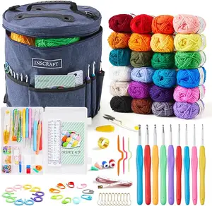 Haken Kit Voor Beginners Volwassenen Kinderen Breien Starter Kleurrijke Ambacht Bevat Verschillende Kleuren Garenhaken Instructies