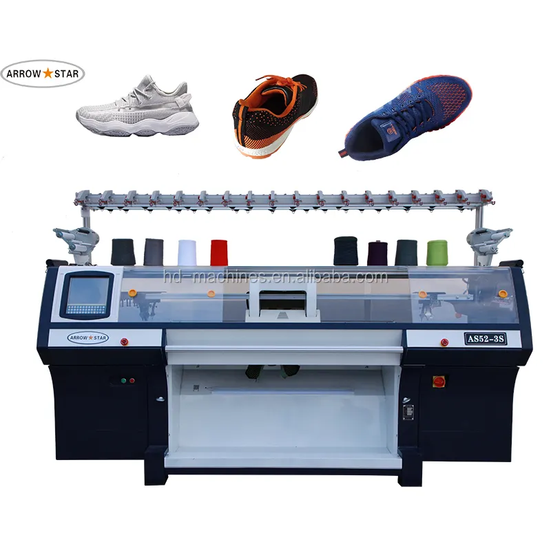 Jiangsu Textil maschinen 3D Textil schuh Obere Computer Strick maschine