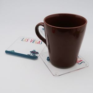 Posavasos de acrílico transparente para bebidas, artesanías modernas de lujo para decoración del hogar - Product Image 2