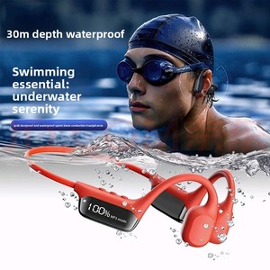 Auriculares Deportivos Inalámbricos a Prueba de Agua con Conducción Ósea, Pantalla Digital LED, Chipset de Memoria de 32 GB, Conducción Ósea - Product Image 1