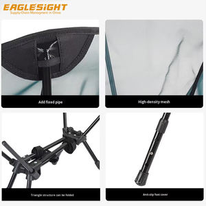 Sedia pieghevole da campeggio in alluminio Ultra-leggera Design a triangolo Logo personalizzato per disegnare sedie da pesca - Product Image 6