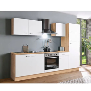Ensembles complets prêts à l'emploi en acier inoxydable, cuisine compacte moderne modulaire, armoires de cuisine, évier, cuisinière, réfrigérateur pour - Product Image 2