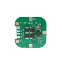 Placa de circuito BMS 4S 8A NTC para baterías de aspiradora, 14.8V 8A 10A, celda de 3.7V con NTC de 10K y resistencia de identificación