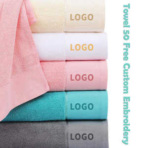 Ensemble de serviettes de bain compressées à séchage rapide, couleur unie, logo personnalisé de luxe, 2 pièces, super douces, cadeau - Product Image 5