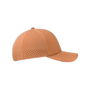 Casquette de golf unisexe en tissu imperméable de haute qualité, 6 panneaux, ajustable, respirant, découpé au laser, pour les sports d'extérieur. - Product Image 4