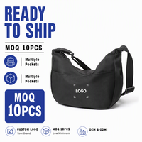 Sac banane personnalisé en tissu Oxford imperméable, sac à bandoulière, sacoche de taille, sacoche de ceinture tendance pour hommes et femmes