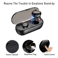 Écouteurs intra-auriculaires stéréo sans fil Bluetooth 5.1 Y30 TWS avec réduction de bruit et étanchéité pour smartphone