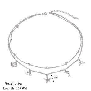 สร้อยคอจี้แฟชั่นสไตล์ฮาวายสำหรับผู้หญิงทำจากสเตนเลส316L เครื่องประดับ14K 18K - Product Image 6