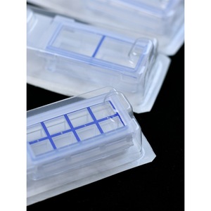 Baroque Cell Culture Slides 8-Well High-Transparency Multi-Chamber For <b>Microscope</b> Use - Product Image 1