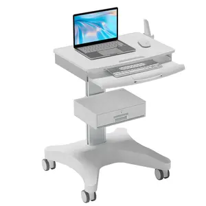 Dental Trolley Clinic Furniture Dental Cart Hospital Oral Scanner Mobile Nursing Cart Medical Cart for Laptop