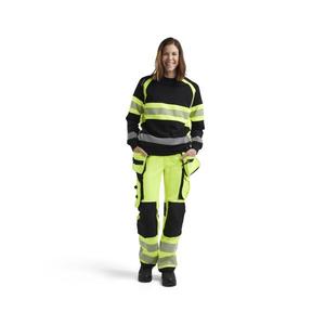 BLAKLADER - 340911589933L Sudadera Hi-Vis para Mujer Negro/Amarillo-EAN 7330509856321 ROPA DE TRABAJO DE LA HI-VIS - Product Image 3