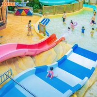 Parc d'attractions simple et double personne 37KW température constante simulateur de surf sur l'eau jouer à des jeux machine à surfer