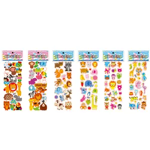 2023 hot sale colorful animal pvc stickers waterproof stickers notebook water cup teen animal stickers