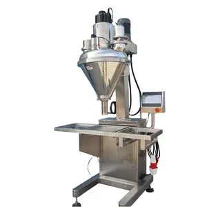 semi auto solid drink auger filler filling machine