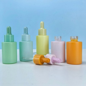 Empty 5ml 10ml 15ml 20 ml 30ml 50ml 100ml Essential Oil Hair Serum <b>Bottle</b> Glass Glossy <b>Bottle</b> with Gold Dropper <b>Bottles</b> - Product Image 1