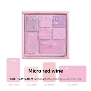 Creative Student Index Stickers Starlight Coral Series Colorful Memo Pads Message Books <strong>Sticky</strong> <strong>Notes</strong> 210 Sheets - Product Image 5