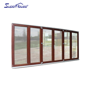 Installation de porte pliante en aluminium Superhouse Top Factory <span class=keywords><strong>Depot</strong></span> & Home Portes pliantes intérieures décoratives Porte-fenêtre pliante - Product Image 2