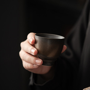 Tazza <span class=keywords><strong>da</strong></span> Tè Silenziosa in Stile <span class=keywords><strong>Antico</strong></span> Giapponese Fatta a Mano Retrò in Gres Porcellanato Tazza <span class=keywords><strong>da</strong></span> Tè Kung Fu in Ceramica Piccola Tazza Singola Ciotola <span class=keywords><strong>da</strong></span> Tè - Product Image 4