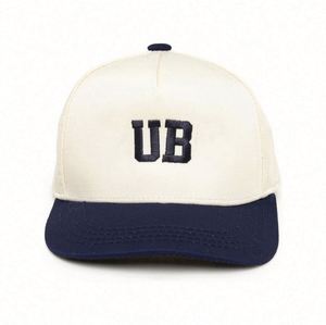 Custom Logo 5 Panel Two Tone Baseball Caps Wholesale Structured a <b>Frame</b> Cotton Gorras Baseball Sport Hats - Product Image 2