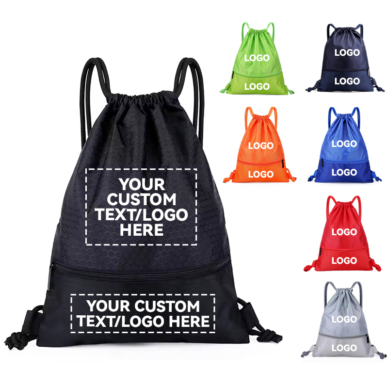 Unisex Sports Travel Drawstring Backpack