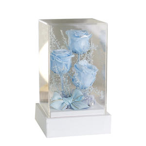 תיבת אקריליק אינסוף לטווח ארוך נשמר תיבת ורד ורד לנצח פרחים עלה ליום האהבה החברה - Product Image 6