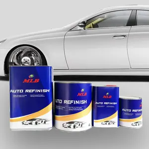 Laca acrílica para coche 2K, pintura automotriz, pintura de revestimiento superior de Color blanco para coche, reacabado automático para coches